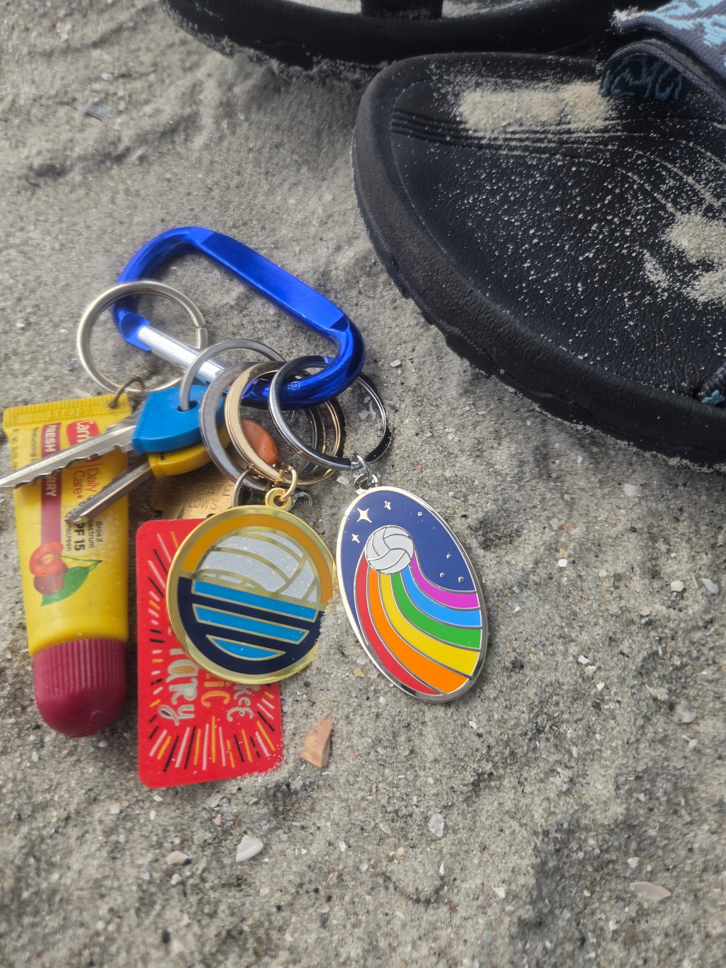 Rainbow Rally Keychain